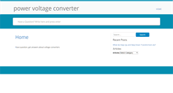 Desktop Screenshot of powervoltageconverter.com