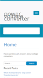 Mobile Screenshot of powervoltageconverter.com